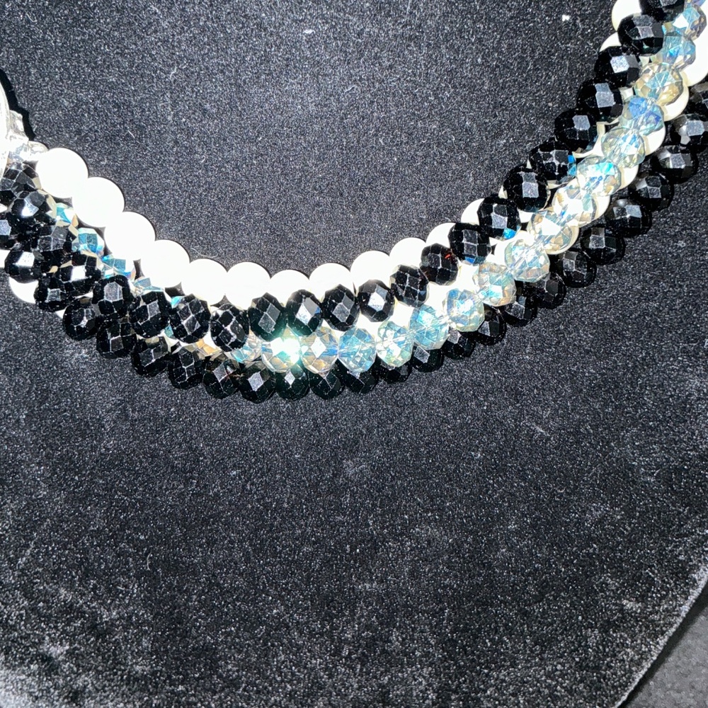 Artisan Redesign Multistrand Statement Necklace W… - image 3